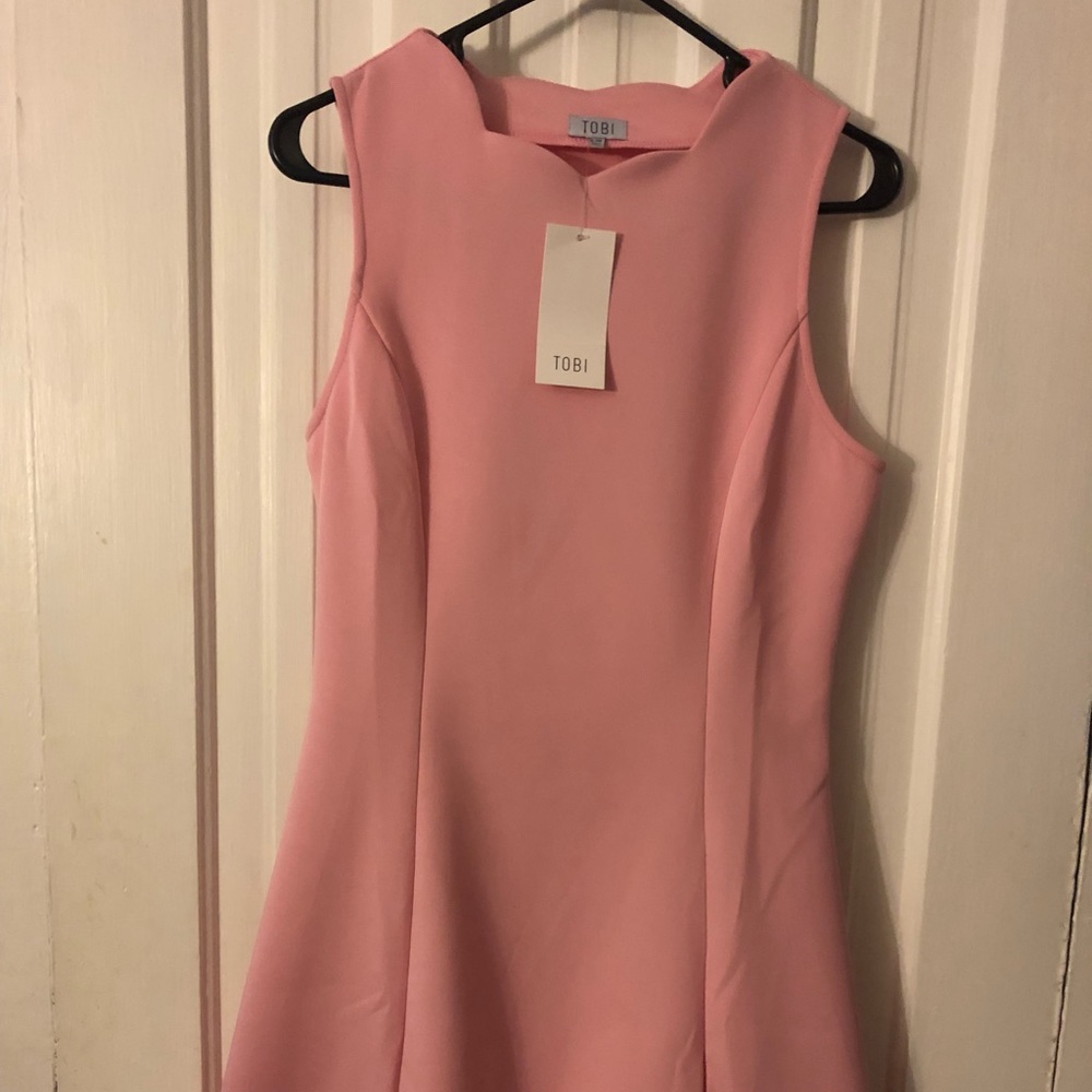 Pink scalloped dress